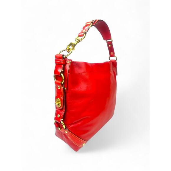 Coach Vintage Y2K Red leather Zoe Hobo Bag - Picture 3 of 12